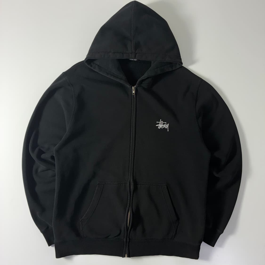 Stussy 스투시 스탁 빅로고 후드집업 상품이미지1