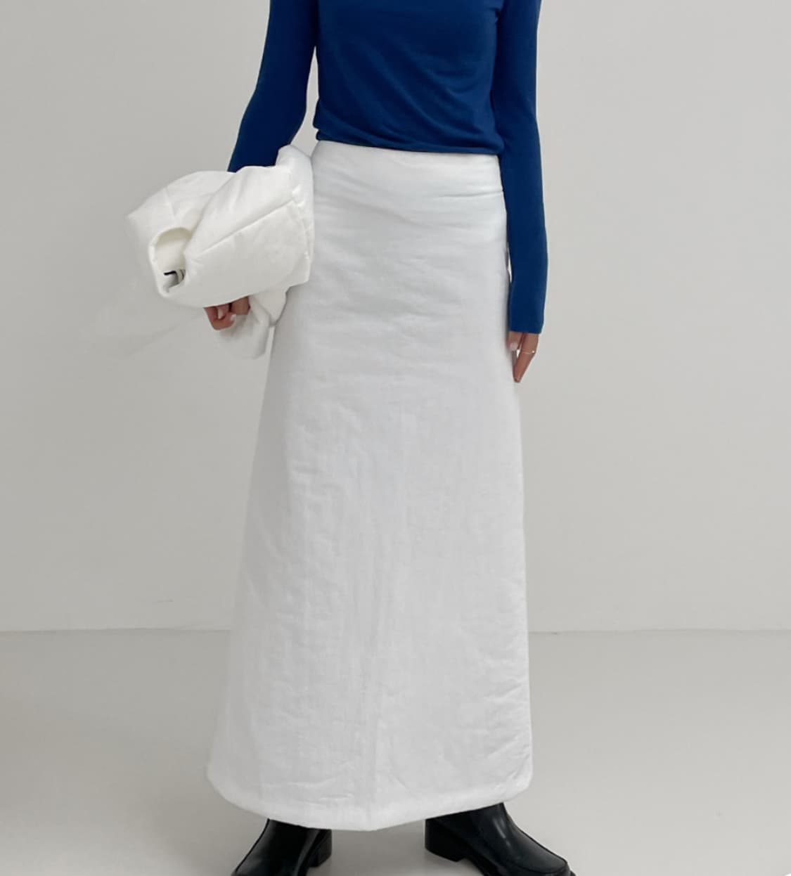 패딩 롱 스커트 상품이미지1