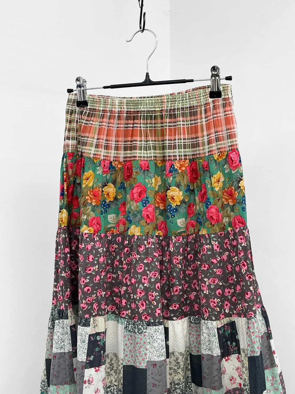 하구미 모리 플로럴 패치 롱 스커트 상품이미지2