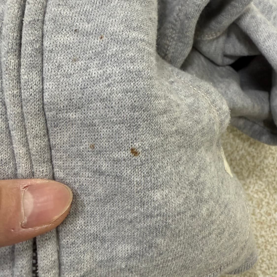 [XS] 아메리칸이글 빅로고 그레이 후드집업 1226T2 상품이미지4