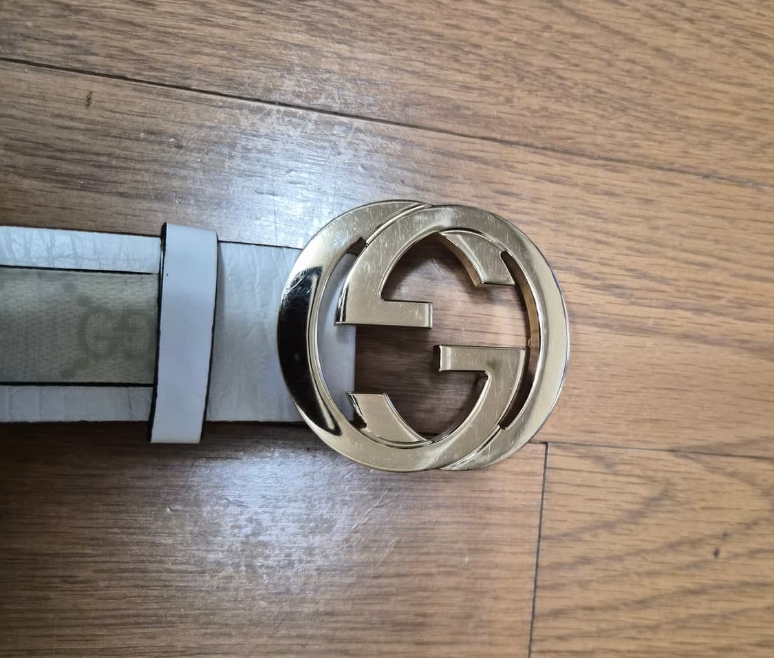 (정품) 구찌 GG 버클 벨트 80사이즈 명품 가죽 허리띠 상품이미지1