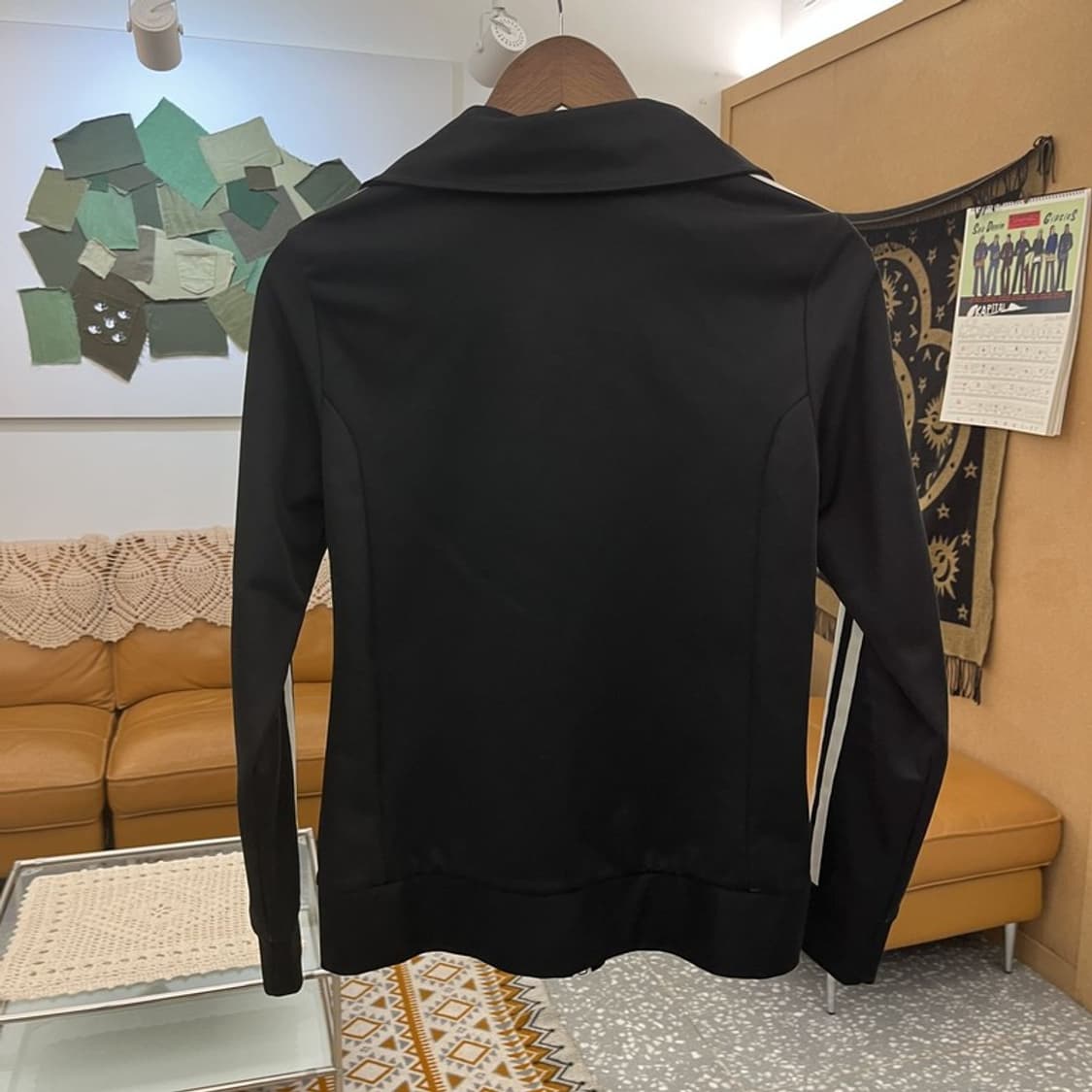 아디다스 Y2K 유로파 검흰 딱붙핏 져지 집업 95 C10869 상품이미지4