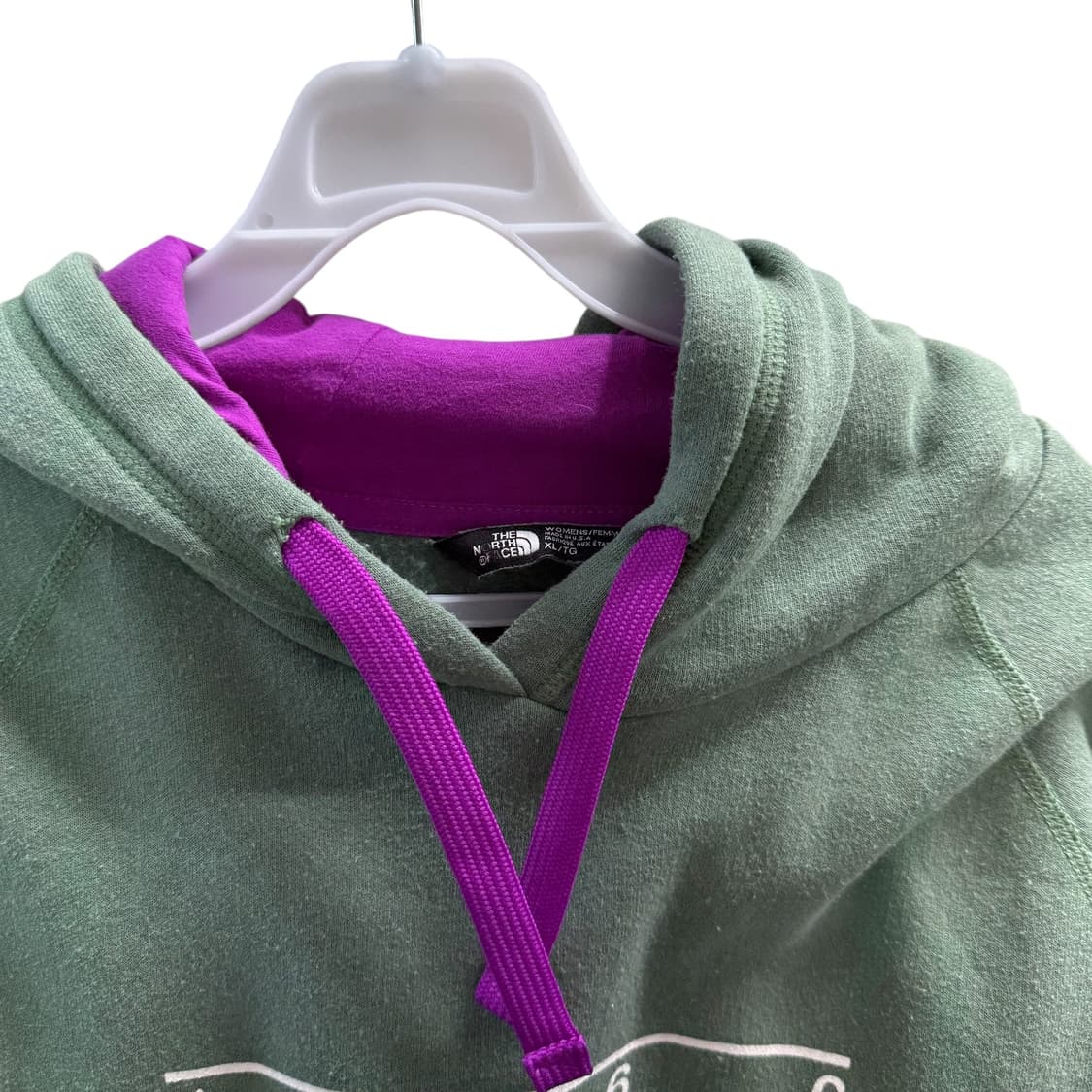 [XL] 노스페이스 그린 후드티 상품이미지5