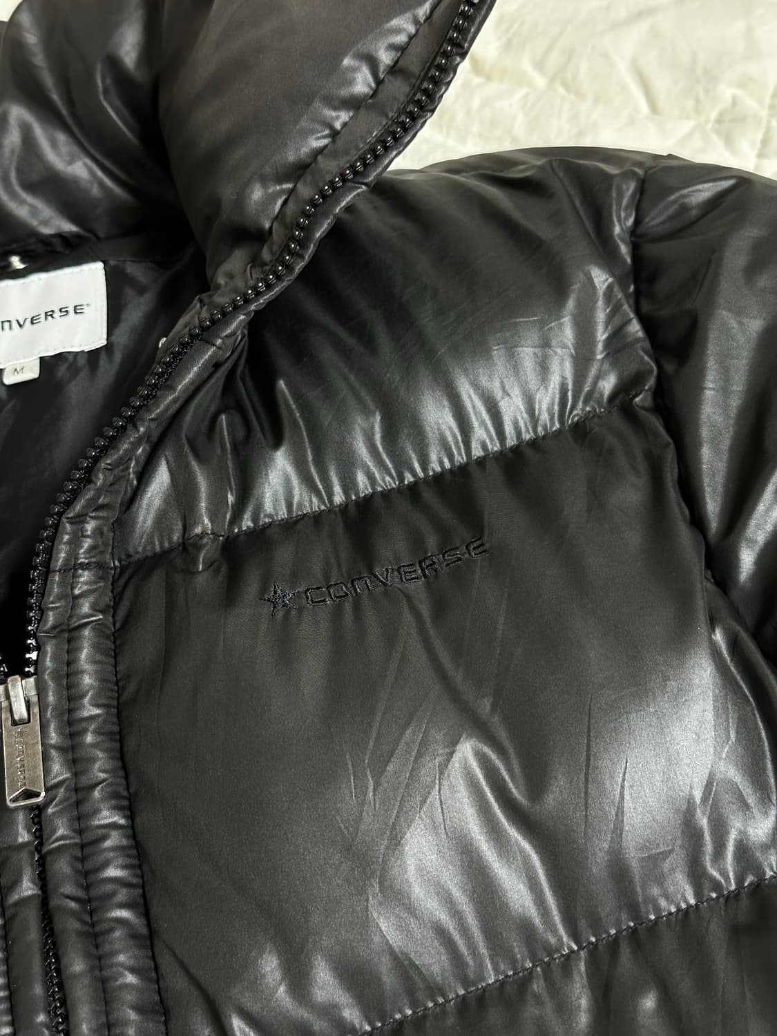 JP 컨버스 패딩 블랙 미디움 상품이미지3