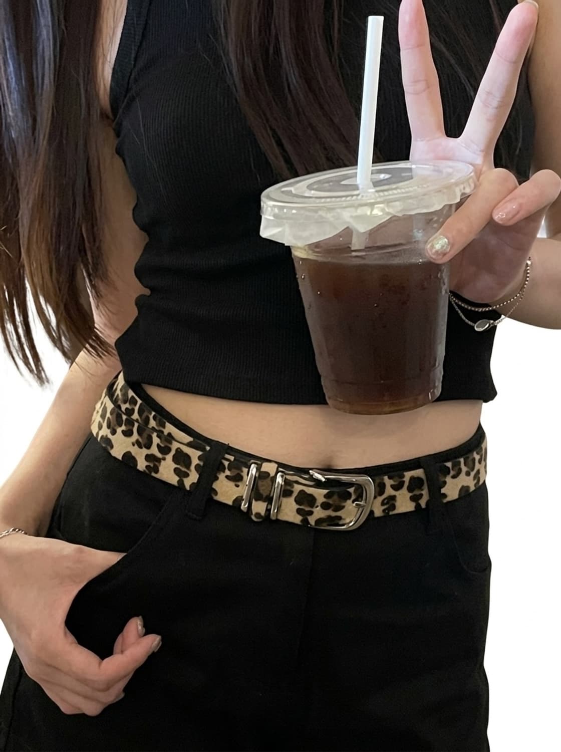 레오파드 송치 벨트 상품이미지3