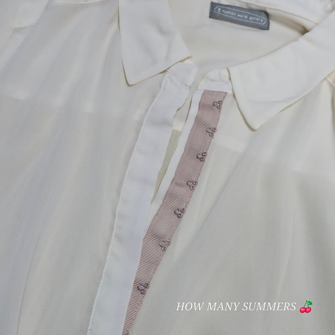 뒷주름 롱 블라우스 시스루 히든버튼 화이트 셔츠 상품이미지7