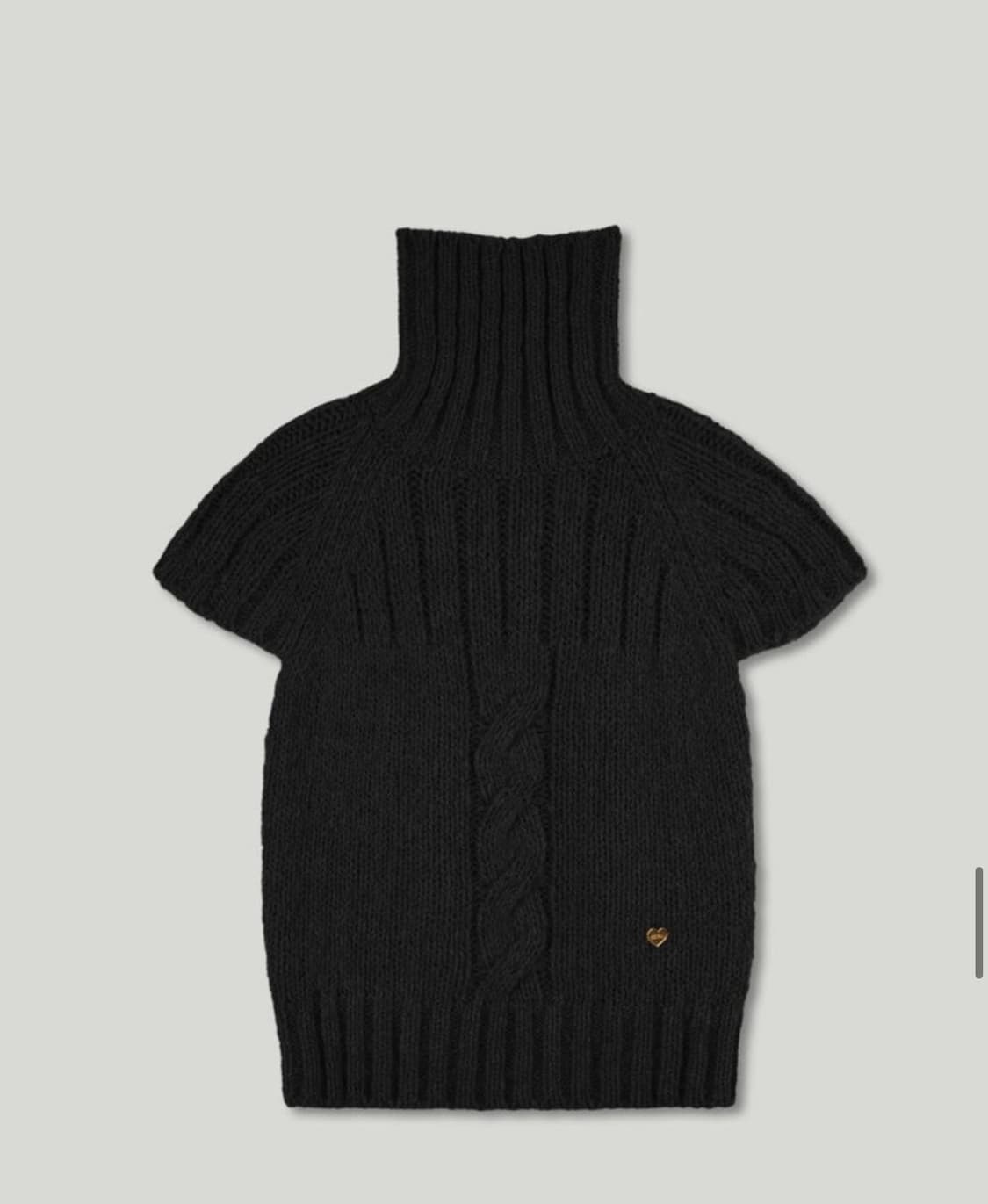 어랜 twist turtleneck knitwear_black 상품이미지2