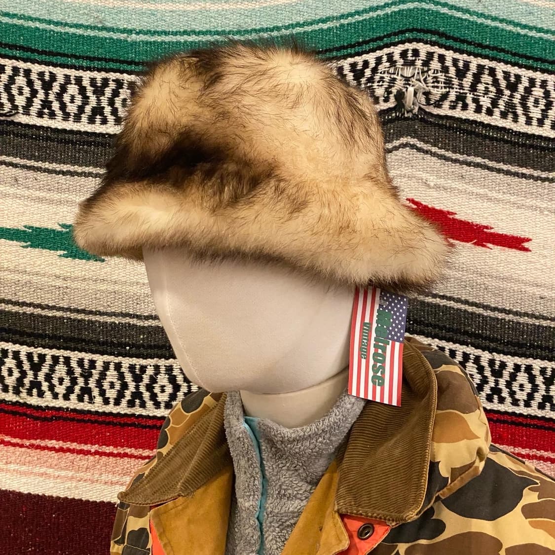 90s USA 오리지널 밍크 벙거지모자 상품이미지2