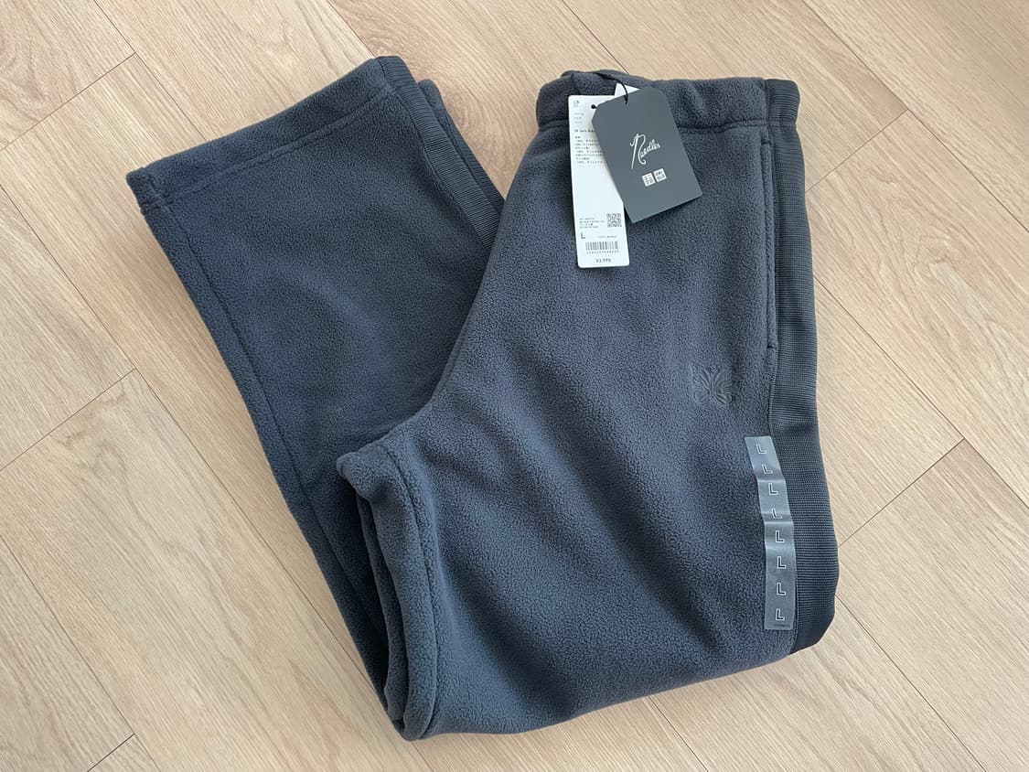 유니클로 니들스 후리스 와이드팬츠 다크그레이L 상품이미지1