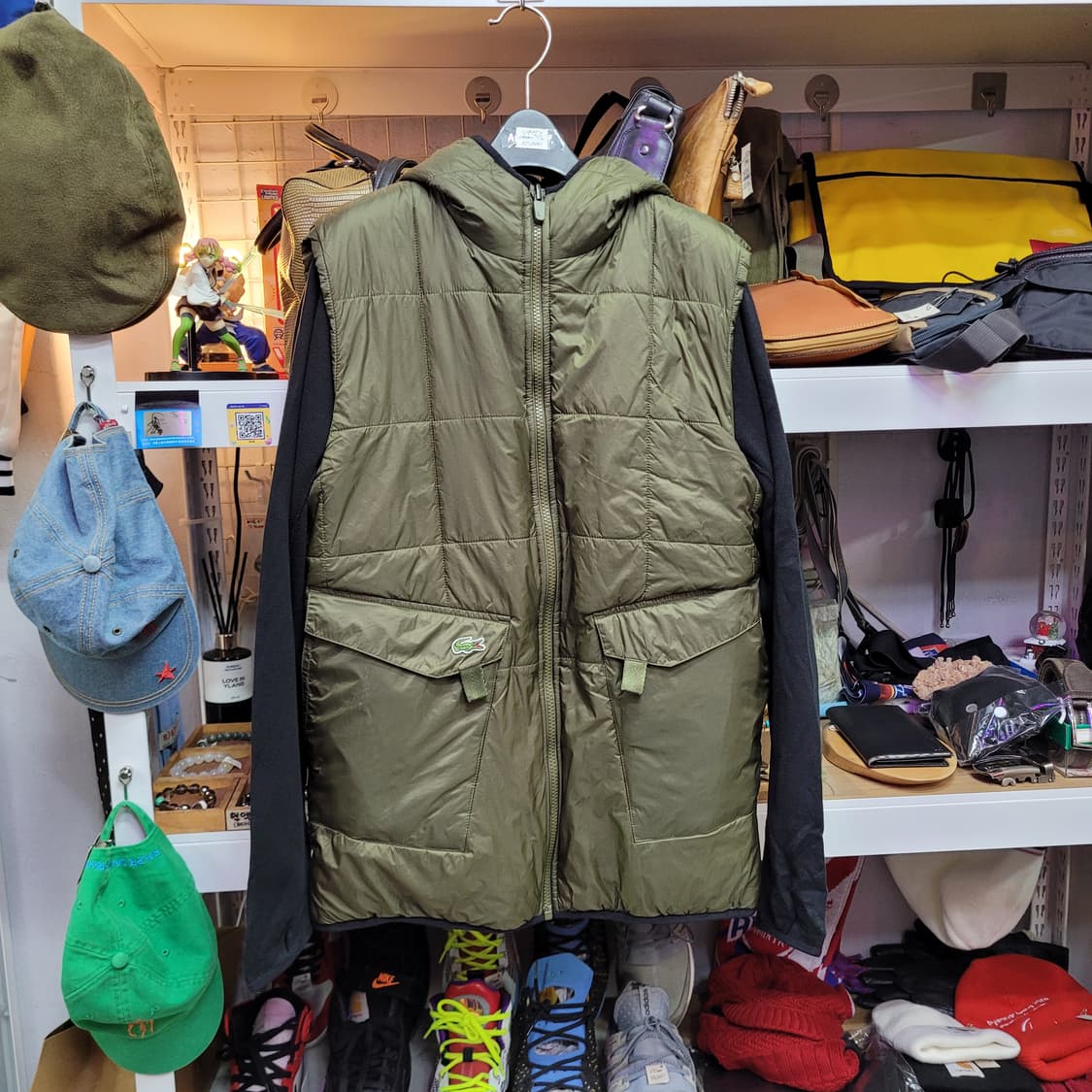 라코스테 양면 패디드 후드 자켓 점퍼 상품이미지1