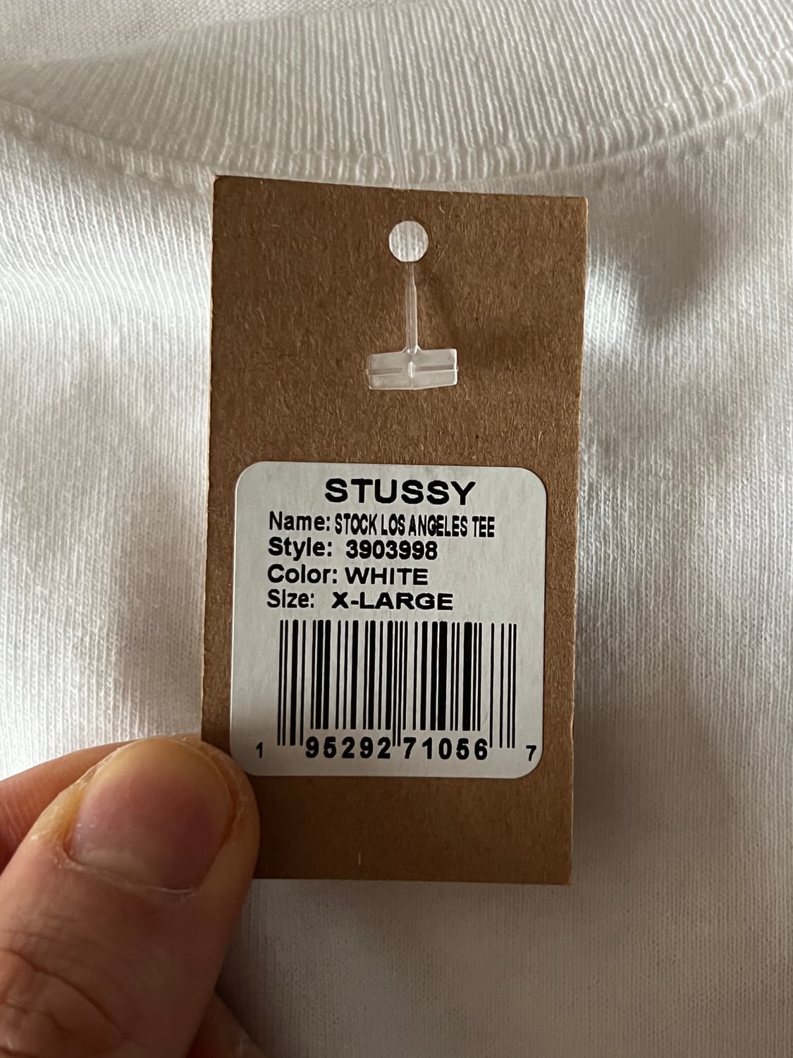 스투시 스탁 로스앤젤레스 티셔츠 화이트 XL (새상품) 상품이미지6