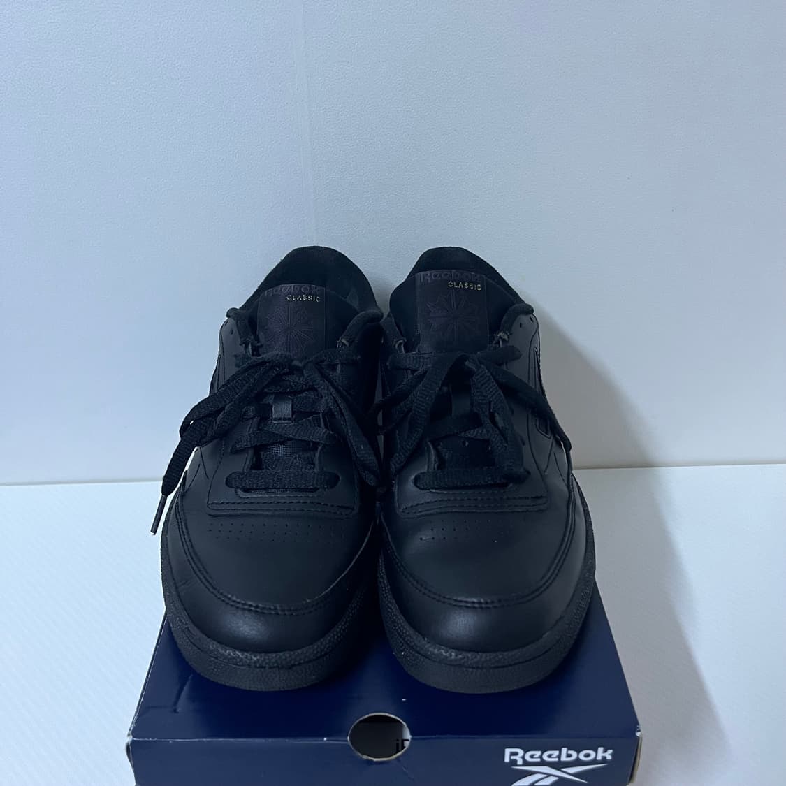 [정품, 상태 우수 275] 리복 클럽C 85 트리플 블랙 트블 상품이미지2