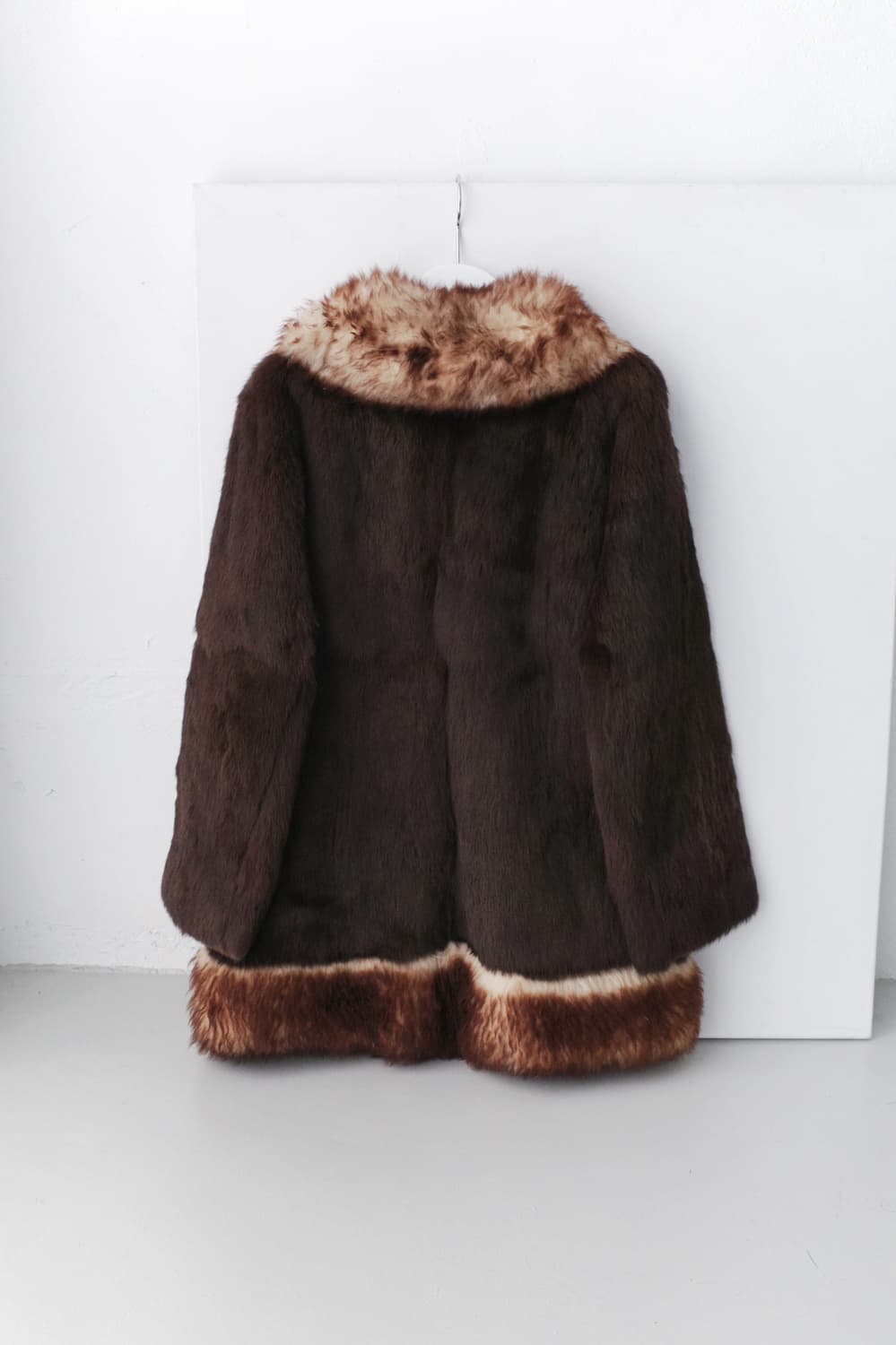fox fur buckle coat 상품이미지2