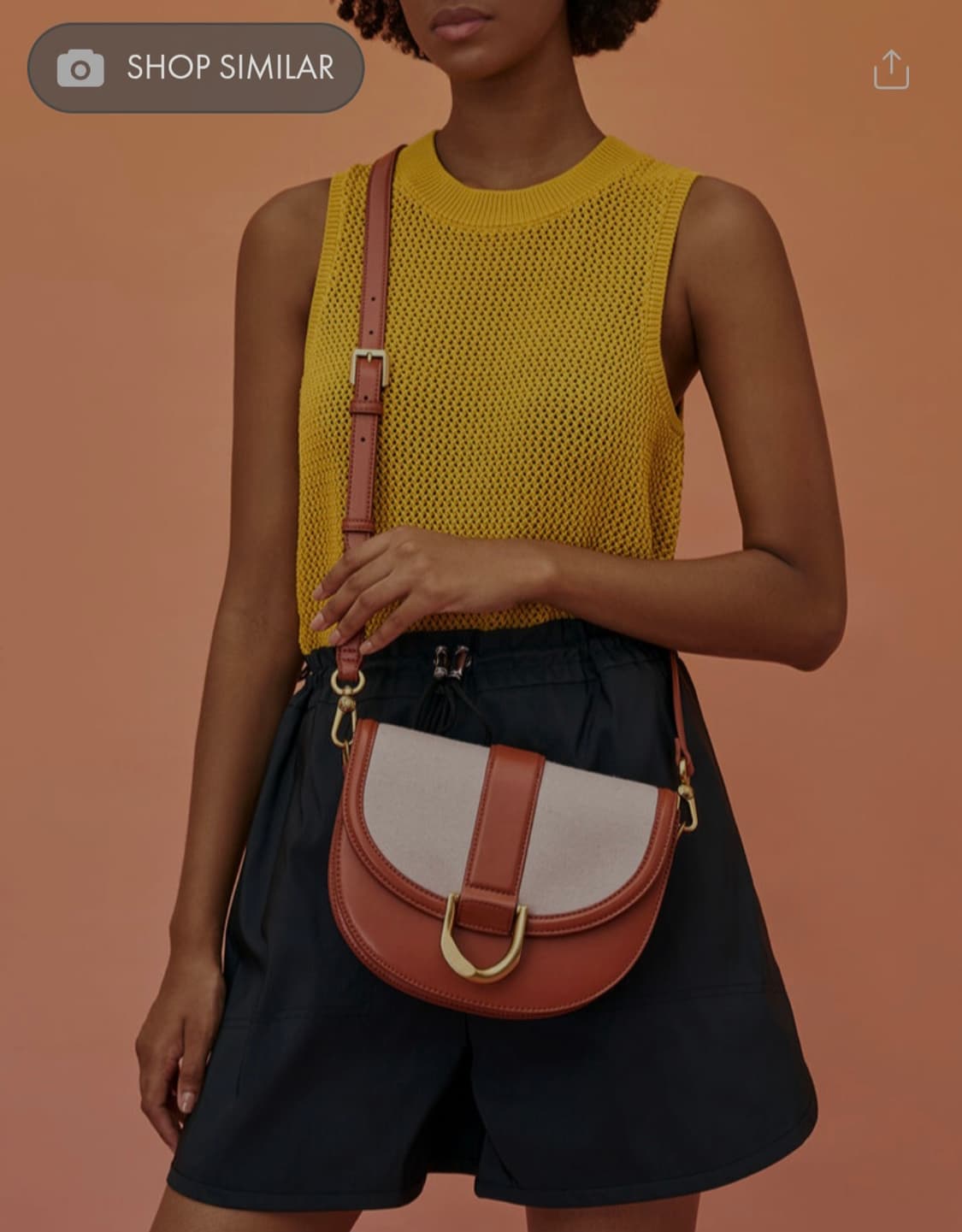 새상품 CharlesAndKeith찰스앤키스 개빈 퀼티드 새들백 상품이미지3