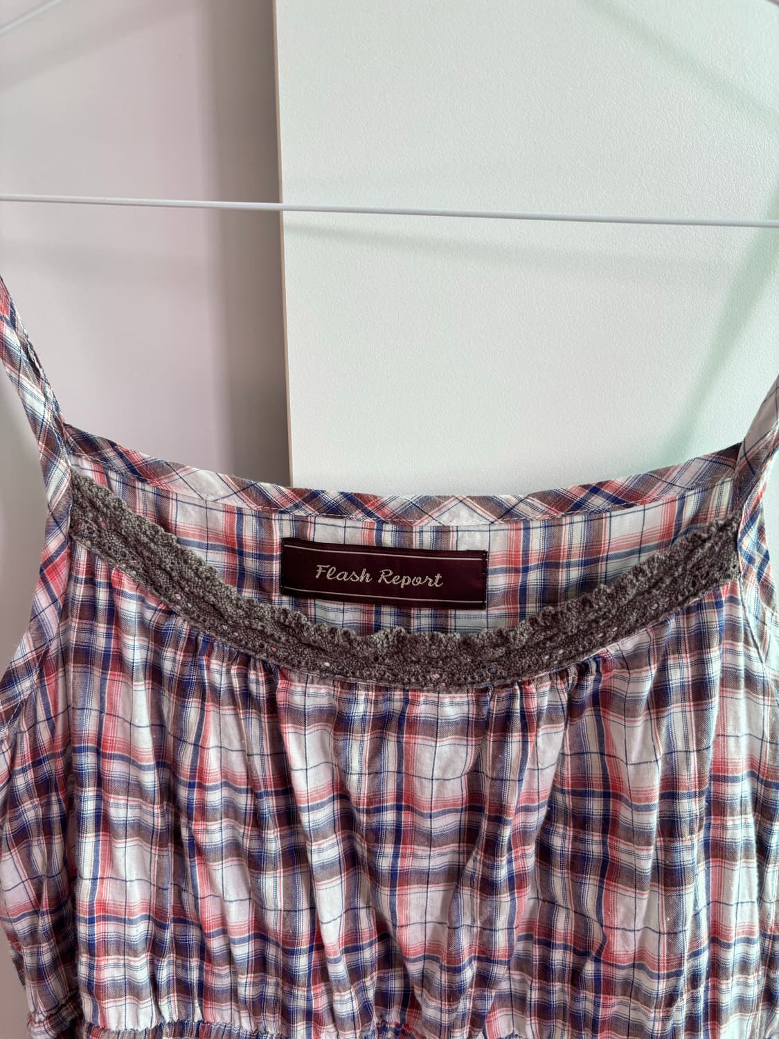 빈티지 체크 원피스 상품이미지5