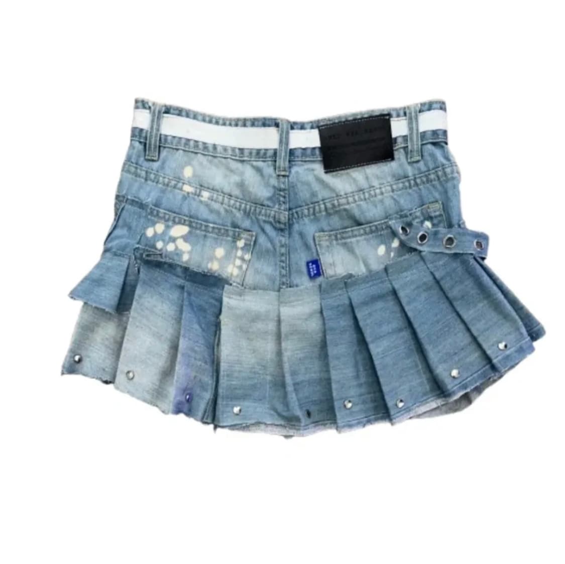 Heart sparkle Remake Denim skirt  상품이미지5