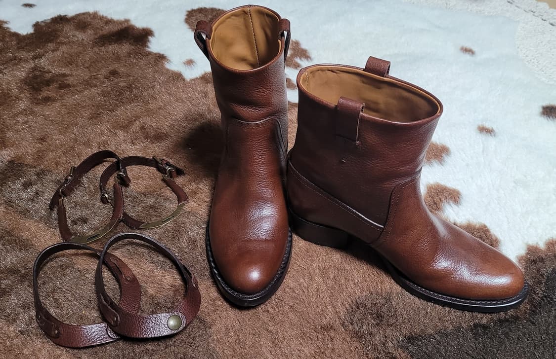 폴로 고급라인 퍼플라벨 가죽 앵글부츠 38M 상품이미지1