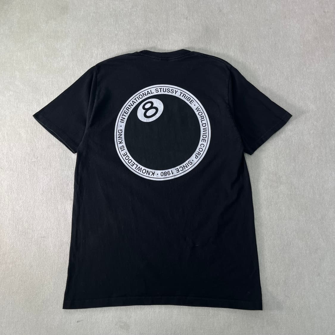 100 스투시 8볼 닷 블랙 반팔 티셔츠 상품이미지1