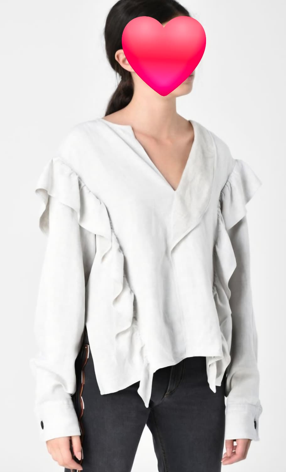 이자벨마랑 러플 블라우스 66 하이웨스트 팬츠 27 상하의세트 WM38 상품이미지7