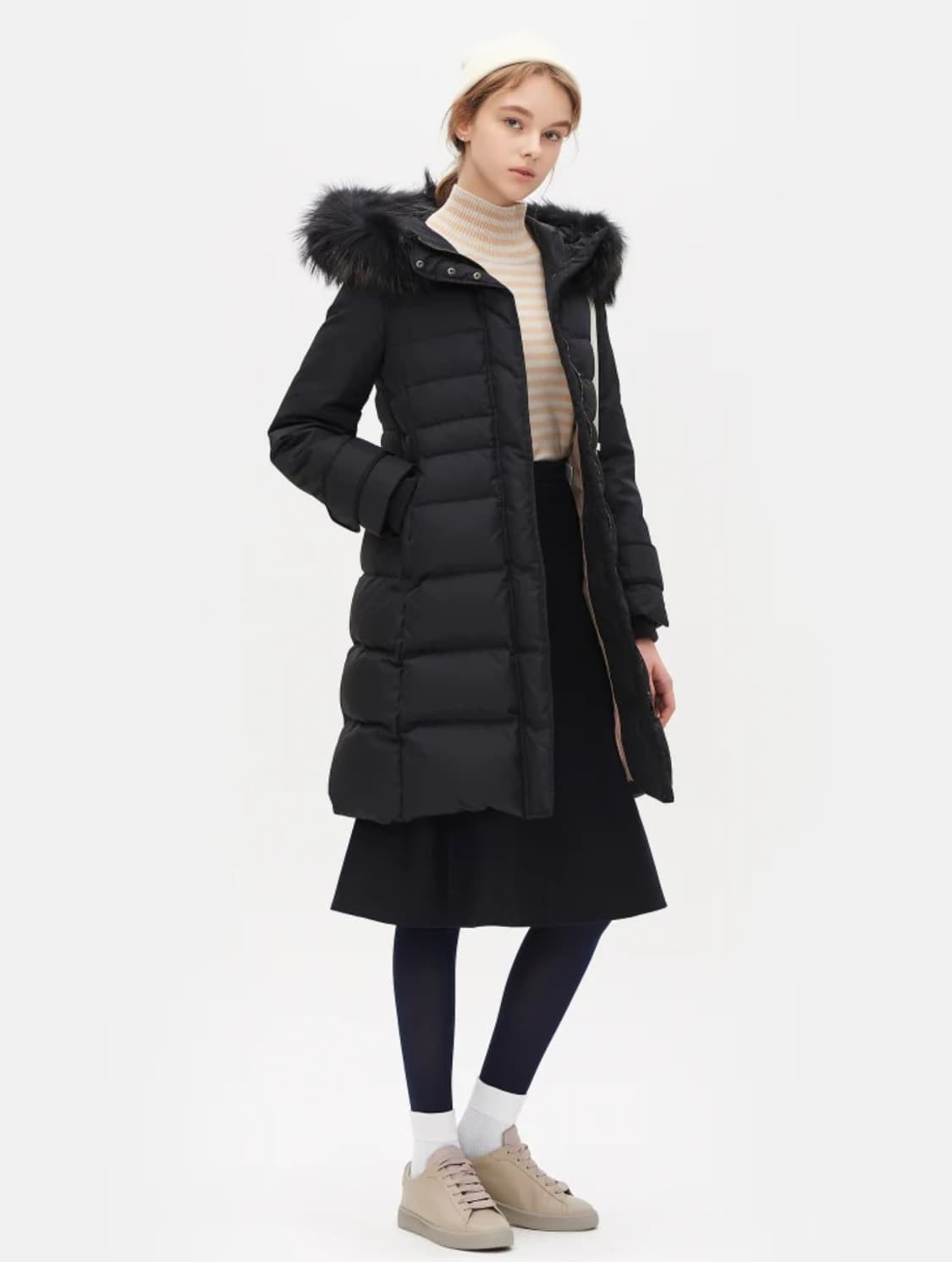 빈폴 여성 구스다운 롱패딩 90  상품이미지5