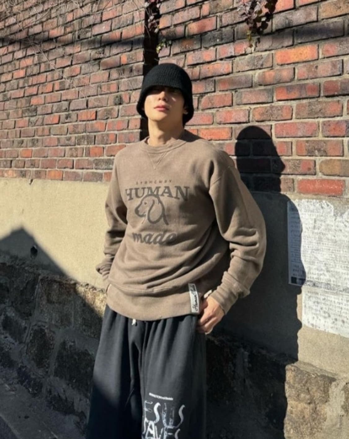 휴먼메이드 닥스훈트 츠리아미 맨투맨 스웻셔츠 팝니다 상품이미지1