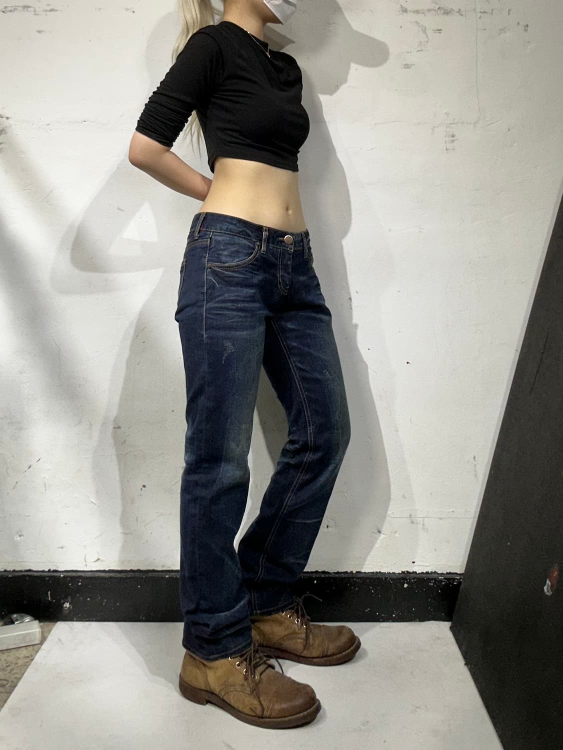 에비수 진청 다이콕 워싱 데님 청바지  상품이미지2