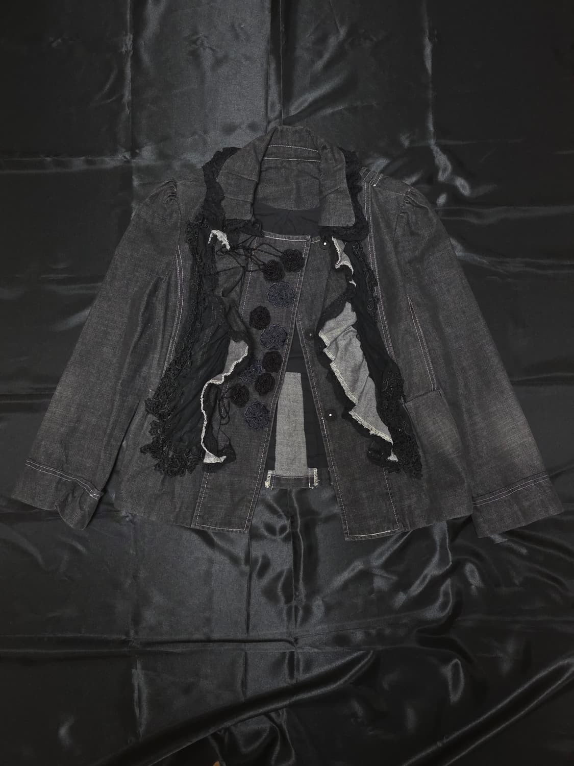 오리엔탈 레이스 흑청 자켓 상품이미지1