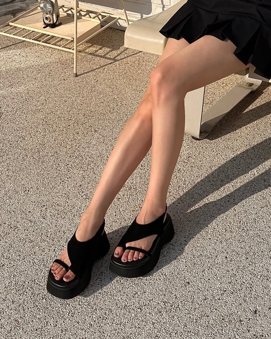 Makmade wave platform flipflop 상품이미지3