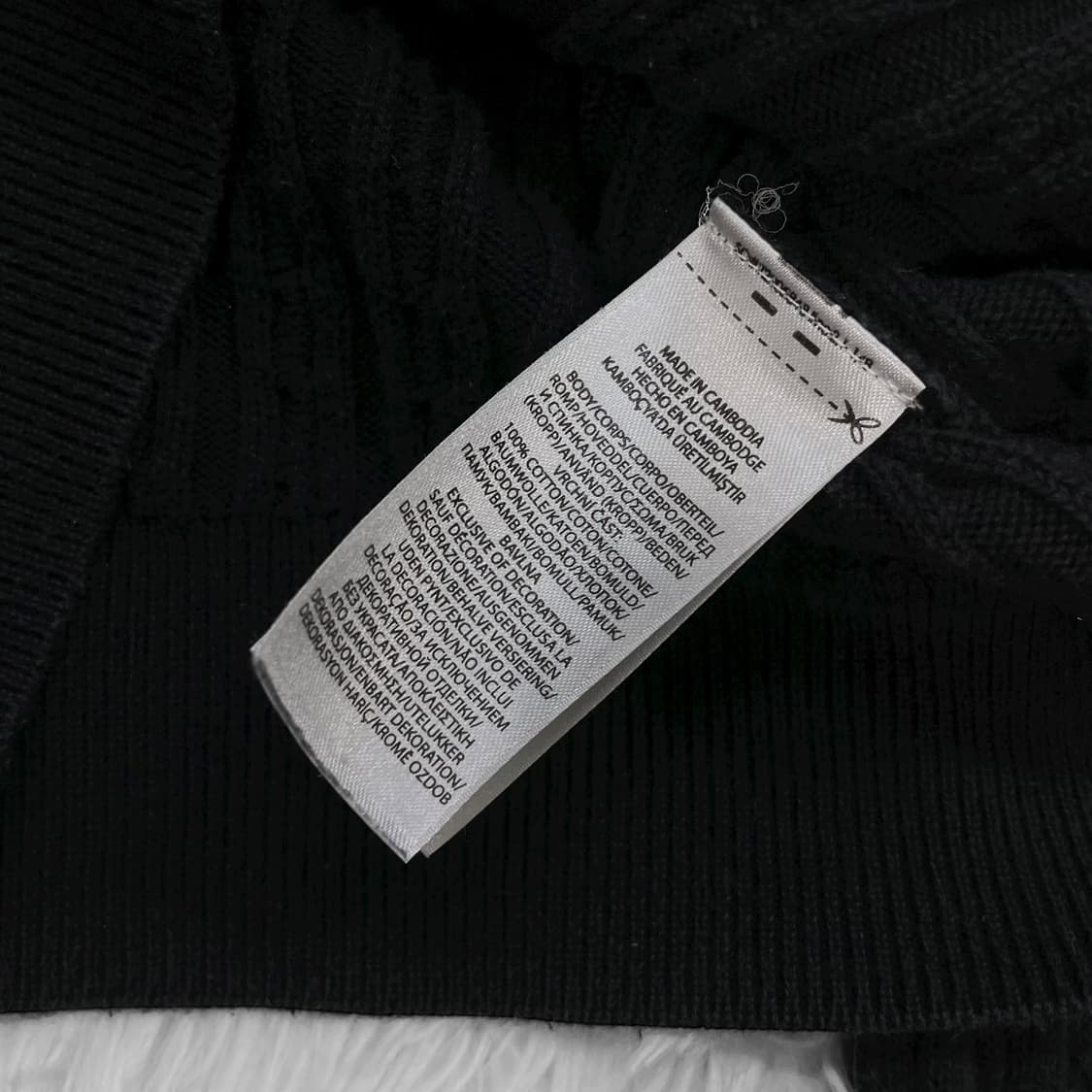 폴로 랄프로렌 포니 로고 케이블 라운드 가디건 블랙 상품이미지5