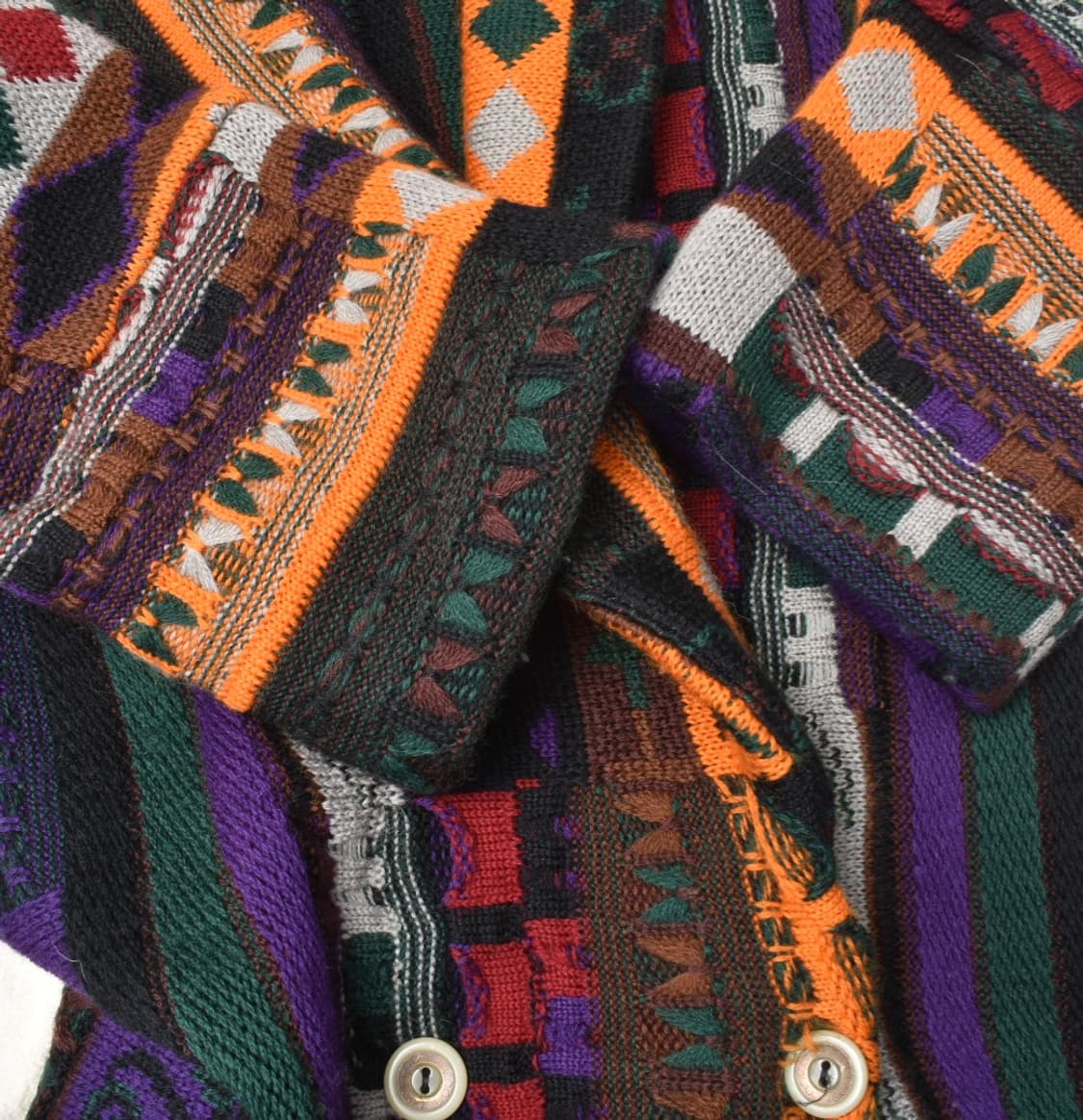 쿠지 크롭 케이블 코튼 니트 스웨터 숄카라 가디건 M N0716 상품이미지7