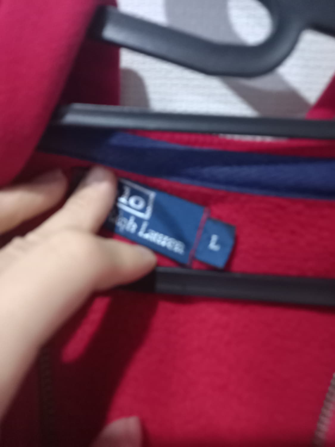 폴로 POLO 빅포니 레드 후드집업 100/L 상품이미지3