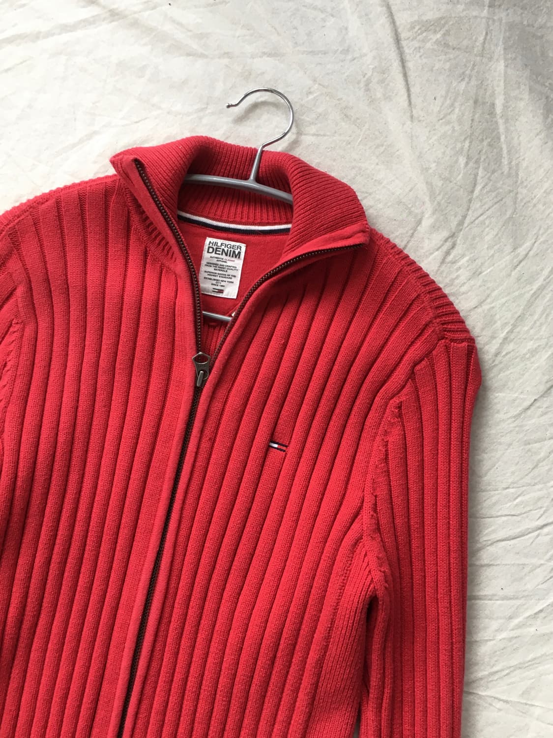 타미힐피거 스몰로고 니트카라집업 상품이미지4