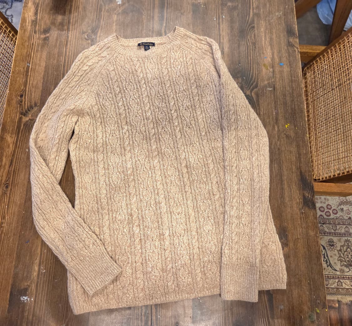 브룩스 브라더스 카멜헤어 케이블니트 상품이미지1