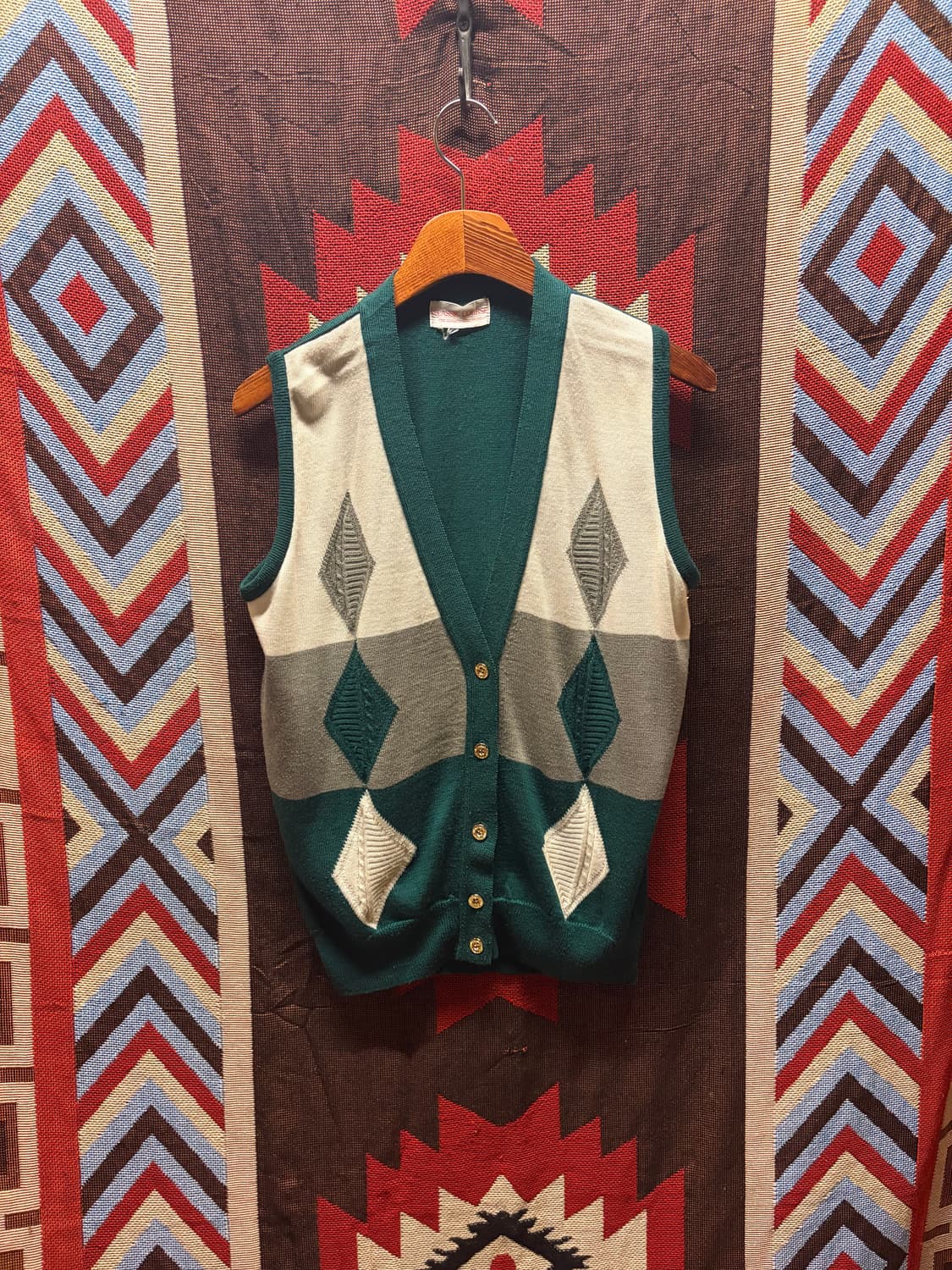 Classic agail knit vest / 아가일 니트 베스트 상품이미지1