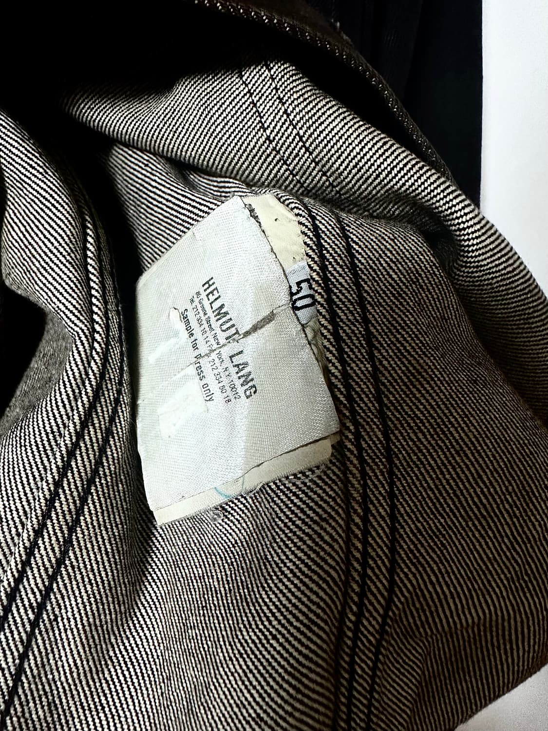 Helmut Lang 90s' Coated 1st denim 트러커 상품이미지6
