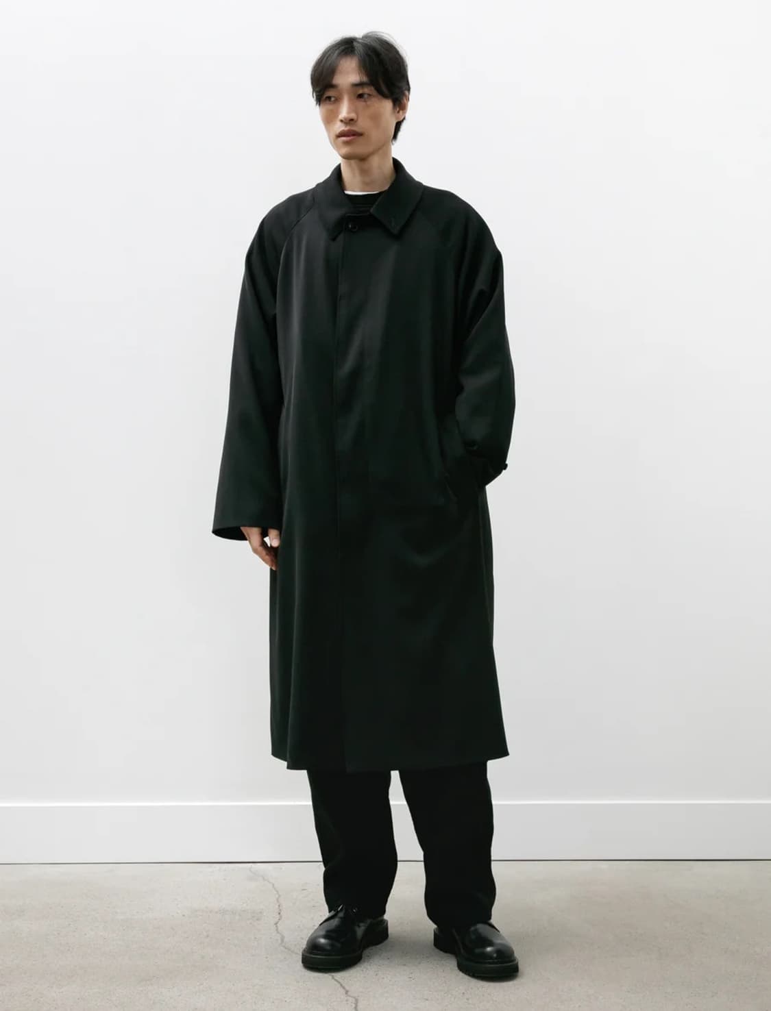 25aw comoli 코모리 울 개버딘 발 칼라 코트 3 상품이미지7