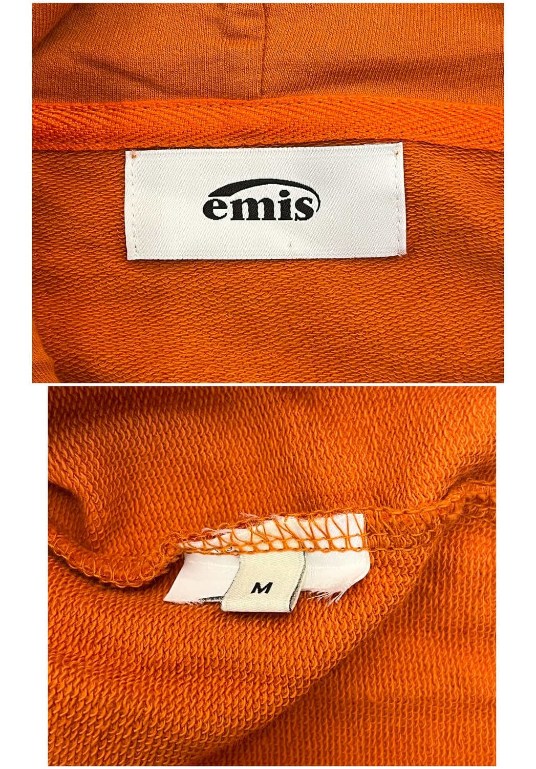 이미스 후드 긴팔티 오렌지 M #csz2446 상품이미지4