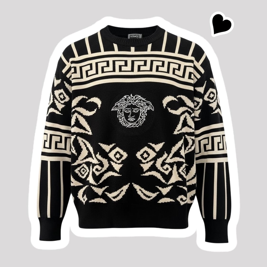 정품 베르사체 블랙 니트 상품이미지1