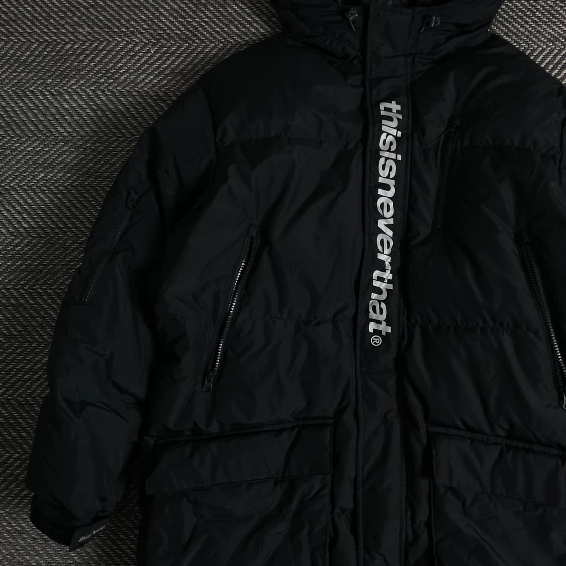 디스이즈네버댓 스펠아웃 빅로고 다운 롱패딩y 3405 상품이미지4