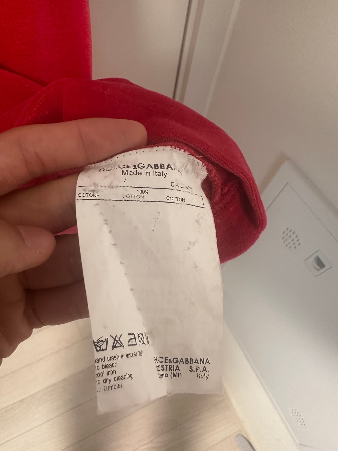 돌체앤가바나 벨벳 카라티셔츠 48사이즈 상품이미지3