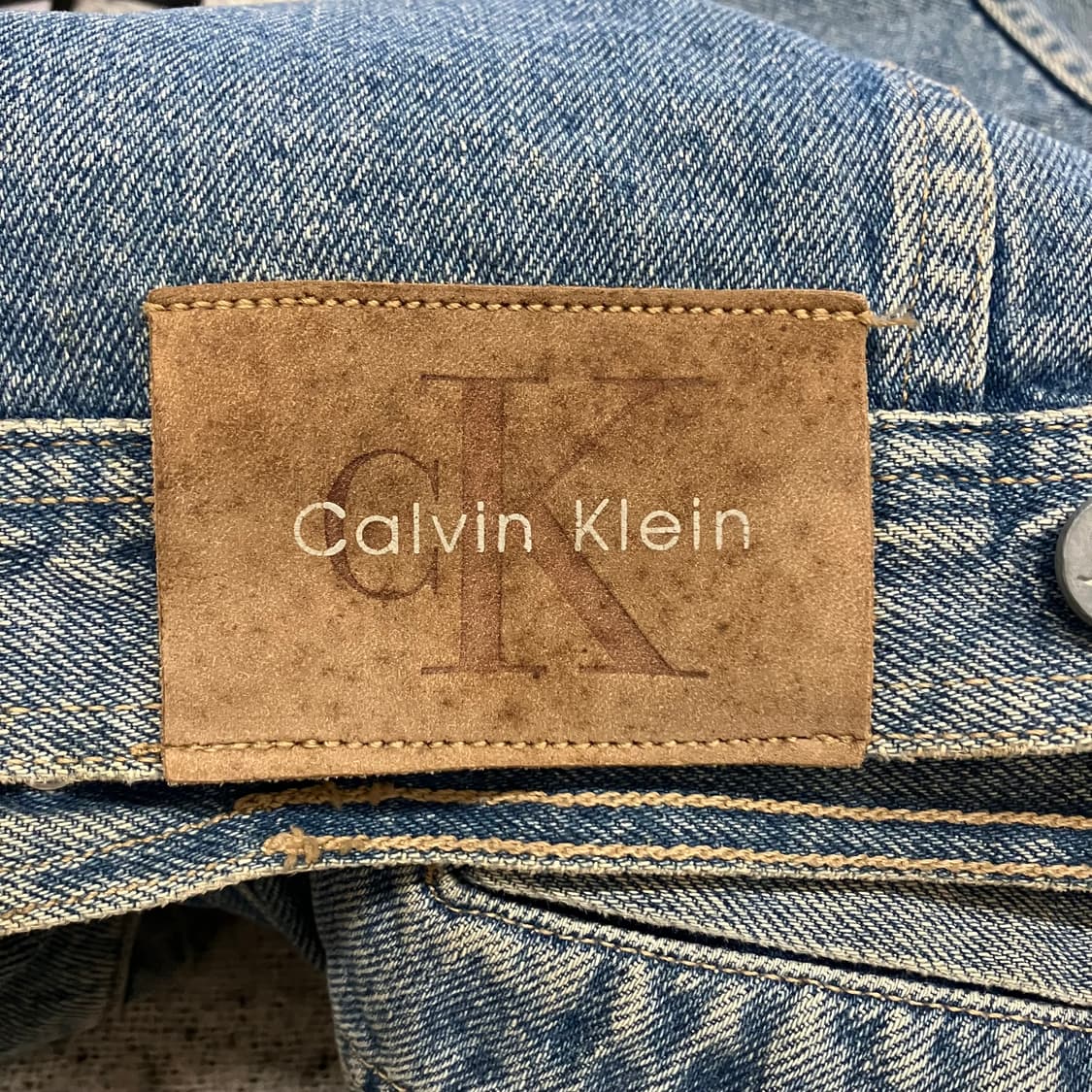 N101 90s usa ck 캘빈클라인 데님 청자켓 상품이미지9