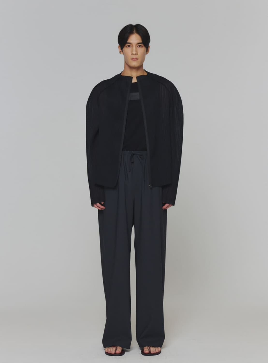 25 ss 아모멘토 플리츠 집업 상품이미지1