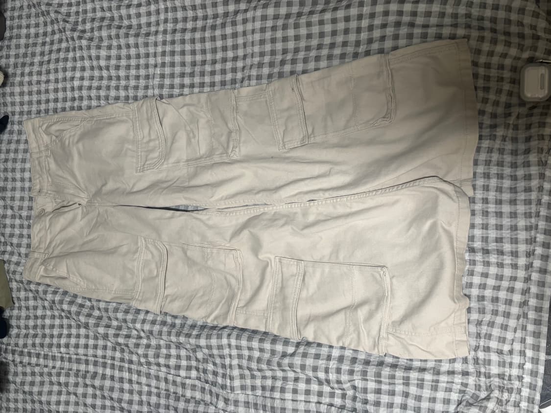 H&M 빈티지 와이드 부츠컷 카고바지 상품이미지1