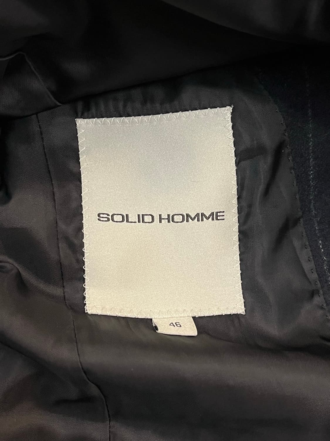 솔리드옴므 스트라이프 울자켓 네이비 46 #csz2160 상품이미지3