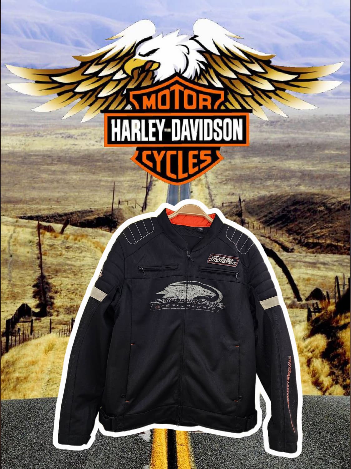 Harley Davidson 스크리밍 이글 메쉬 라이딩 자켓 상품이미지2
