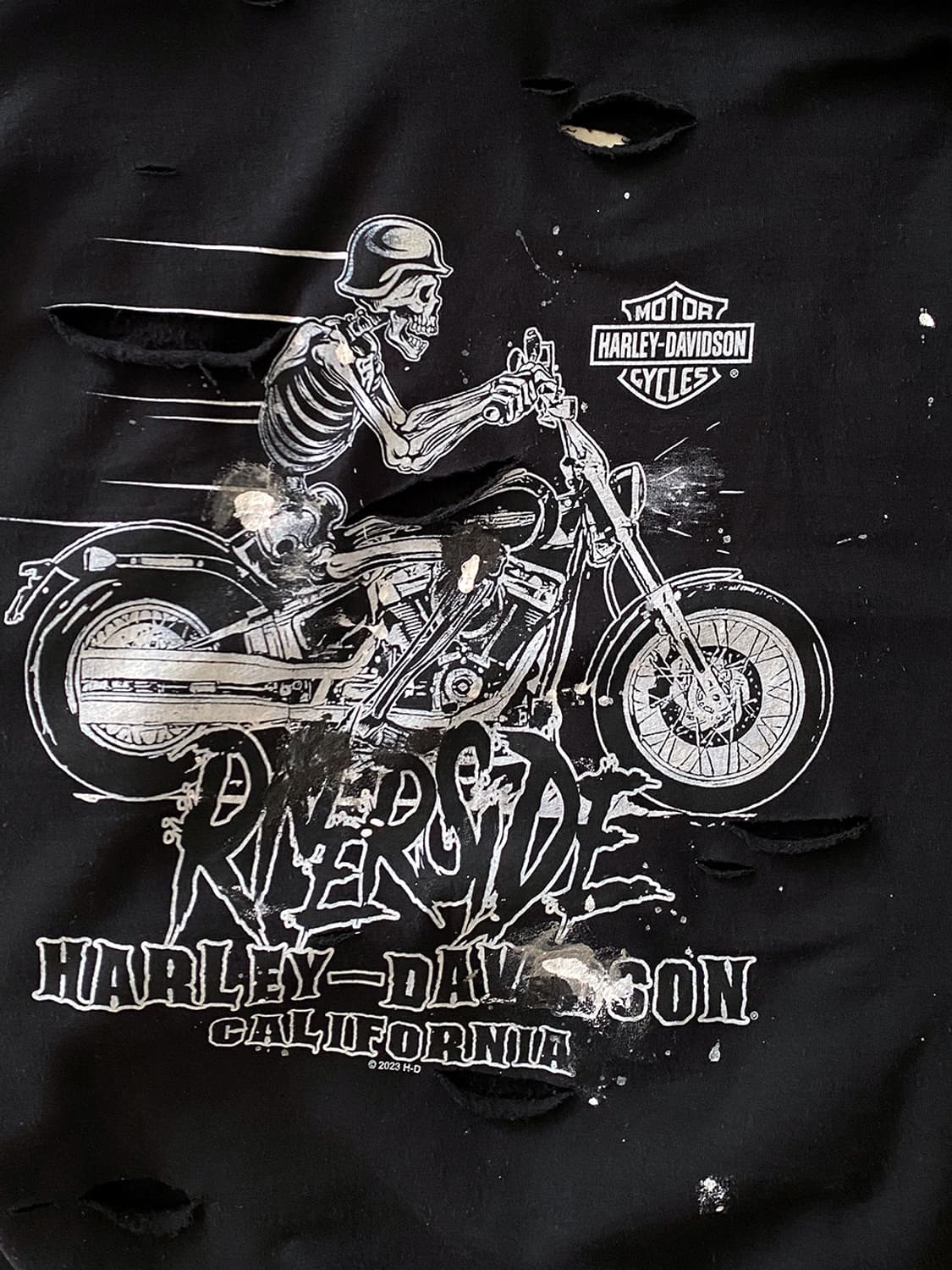 할리데이비슨 디스트로이드 페인팅 후드티 상품이미지8