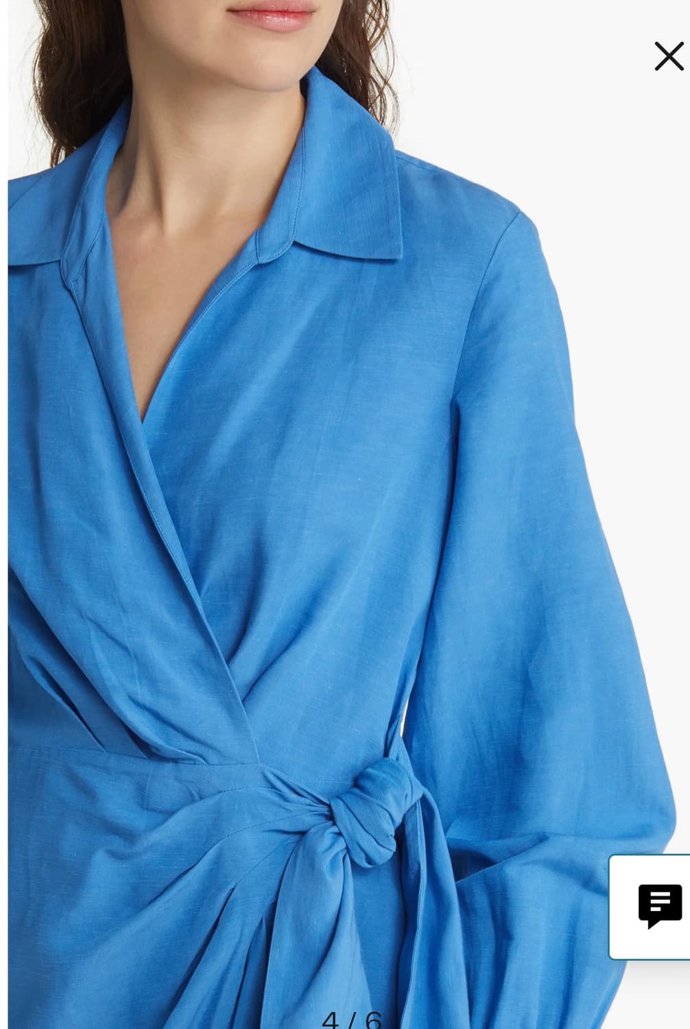 새상품 컨디션 & Other Stories 블루 랩 원피스 EUR 36( 상품이미지3