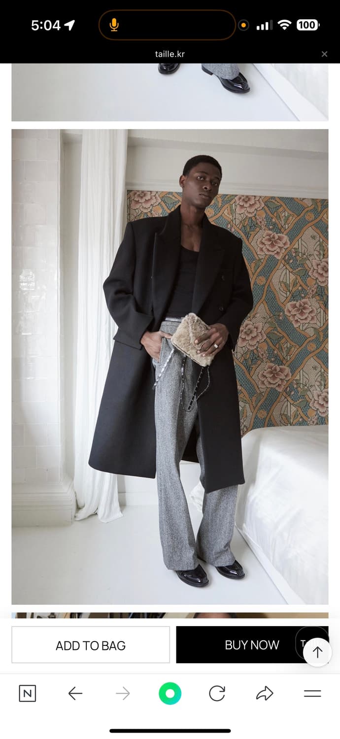 타일레 울 헤링본 플레어 팬츠 s 상품이미지4