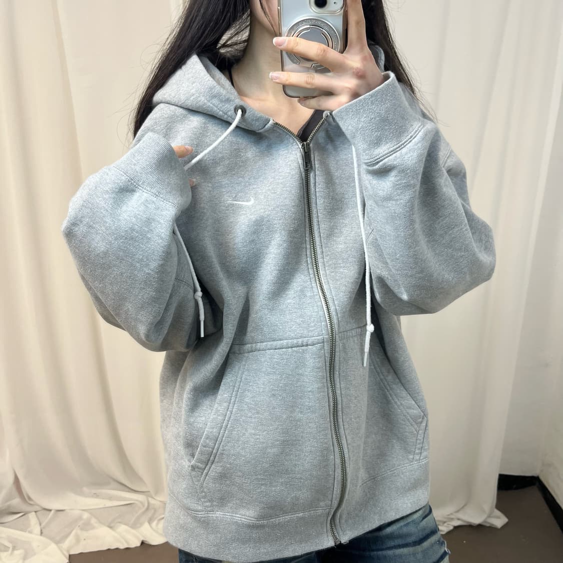 Nike NRG solo swoosh zip-up hoodie 상품이미지3