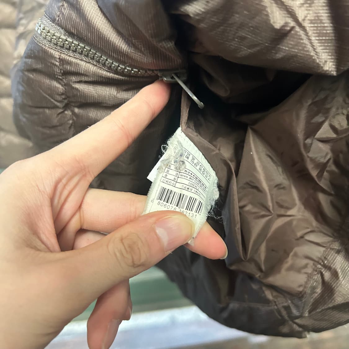 살로몬 브라운 경량패딩 자켓 상품이미지5